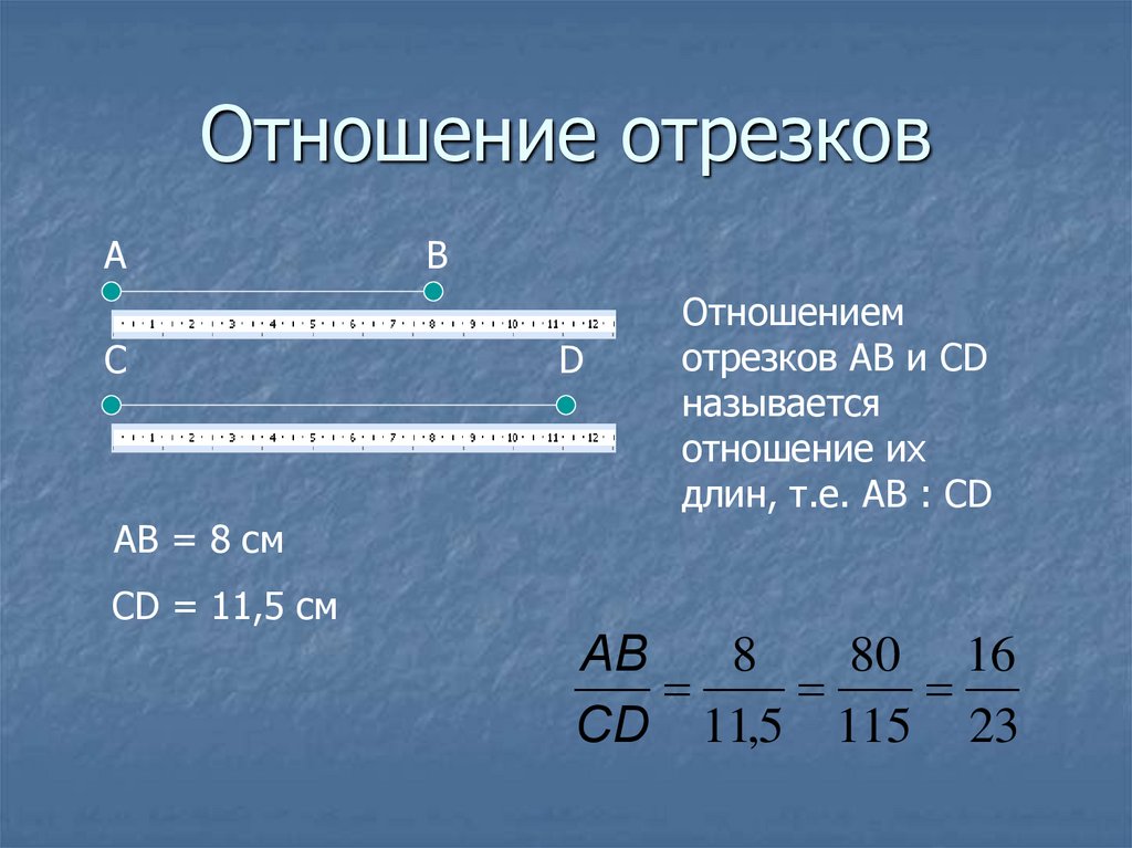 Известно что отношение равно. Отношение отрезков. Соотношение длин отрезков. Найдите отношение длин отрезков. Отношение длин отрезков.