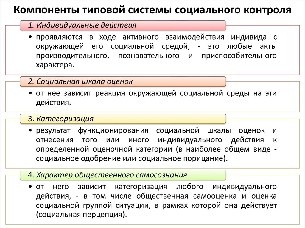 Социальный контроль план