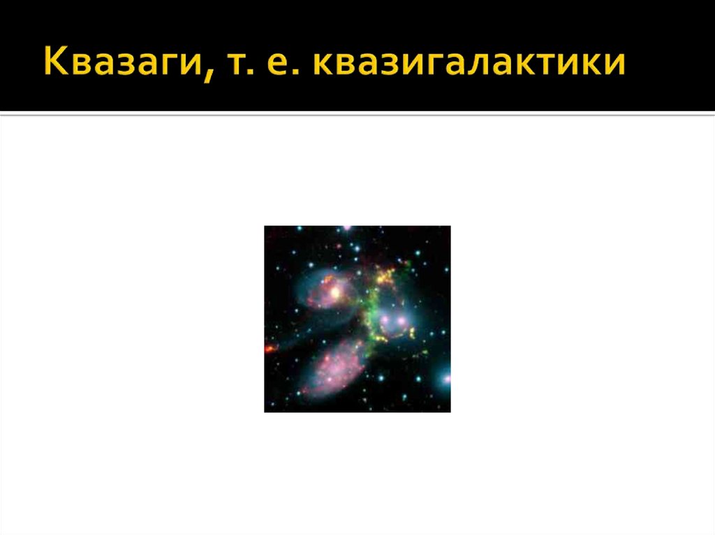 Квазаги, т. е. квазигалактики