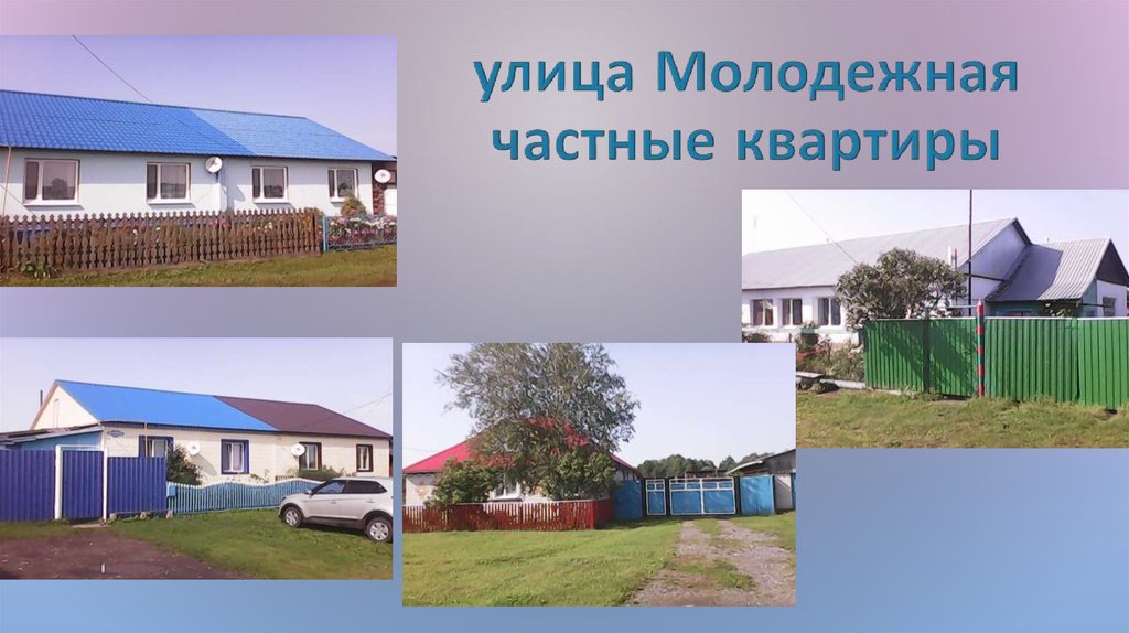 улица Молодежная частные квартиры