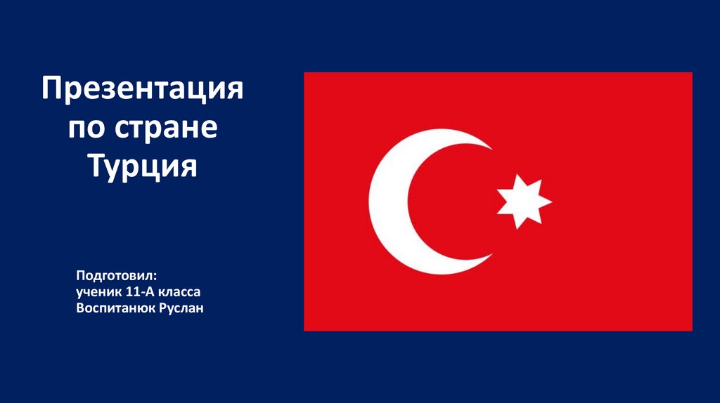 Презентация по стране Турция