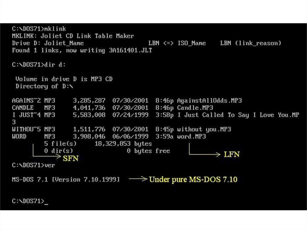 Ms dos презентация