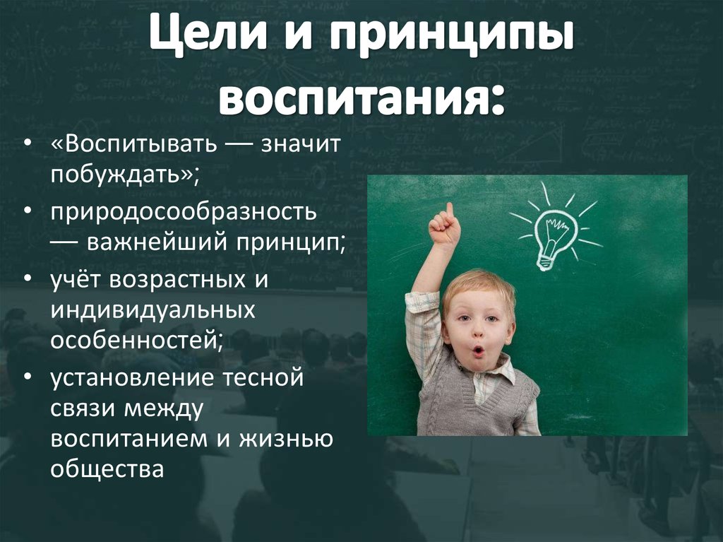 Принципы воспитания презентация по педагогике