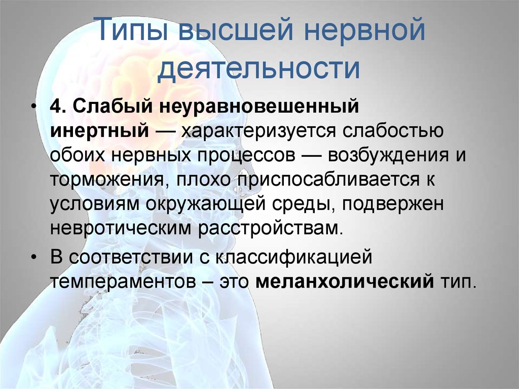 Типы высшей нервной деятельности