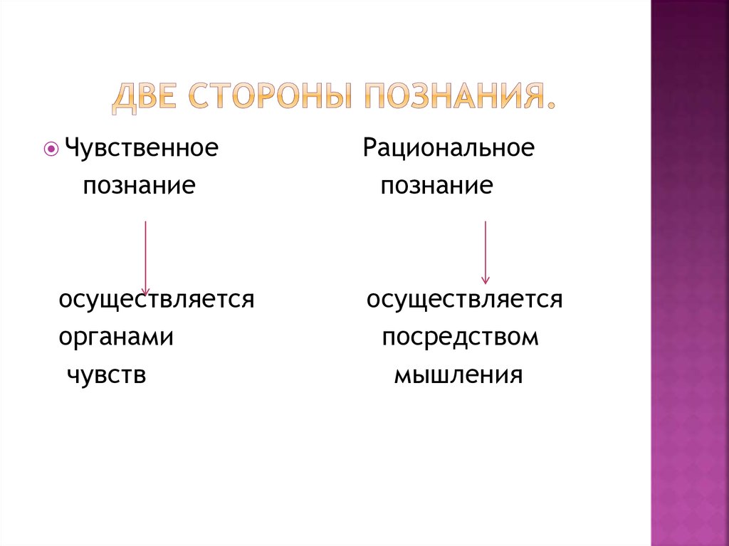 Какое слово пропущено в схеме формы чувственного познания