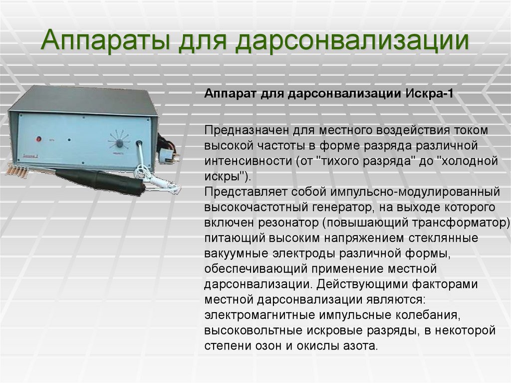 Высокочастотная электротерапия презентация