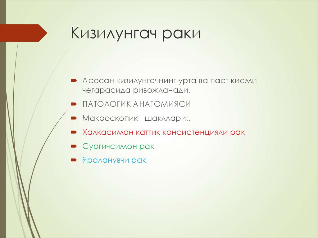 Кизилунгач раки