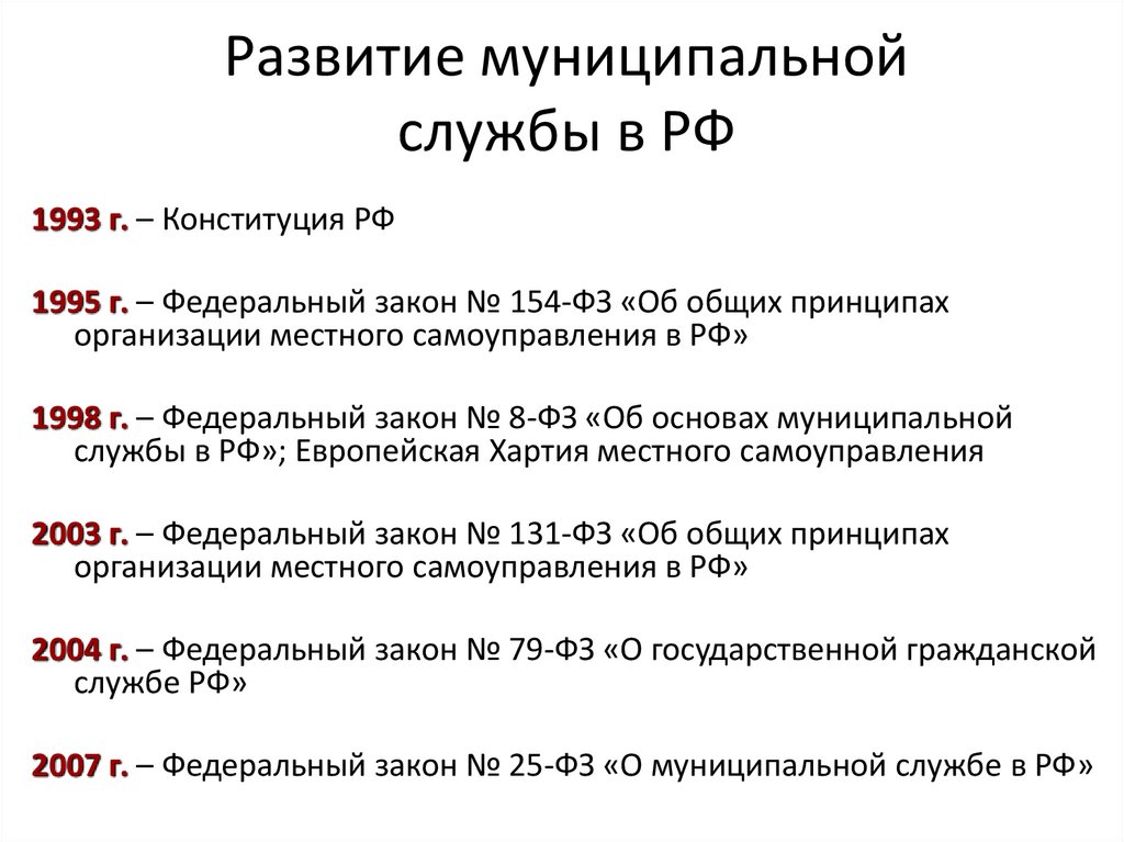 Закон о муниципальной службе рф