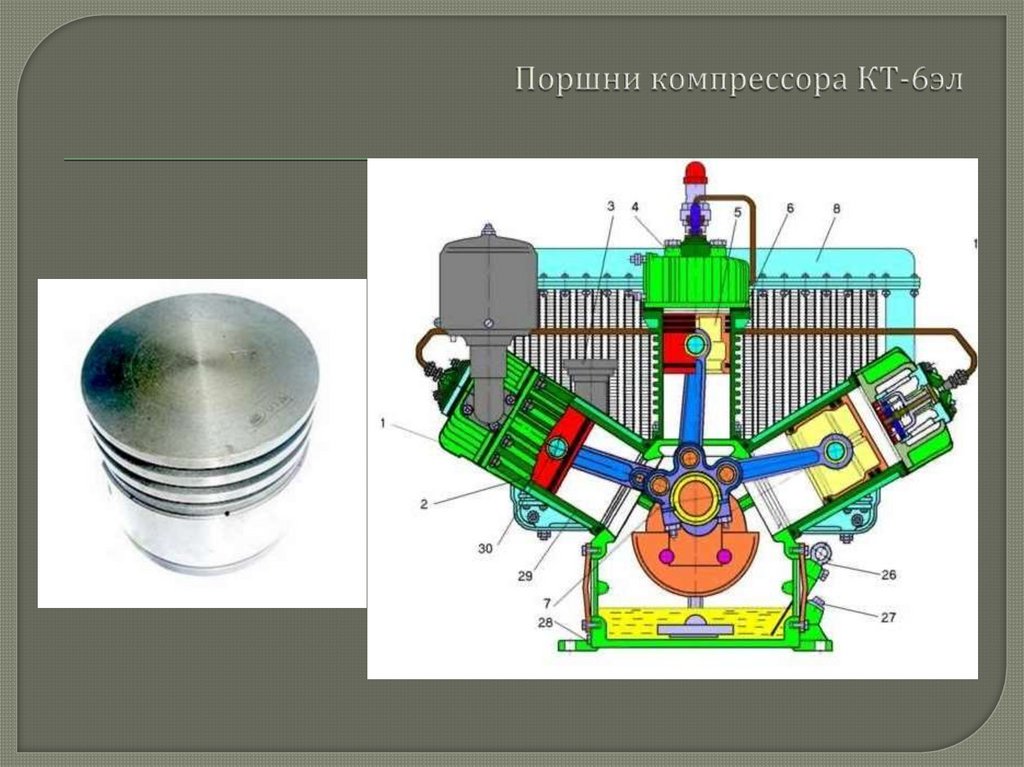 Чертеж компрессор кт 7