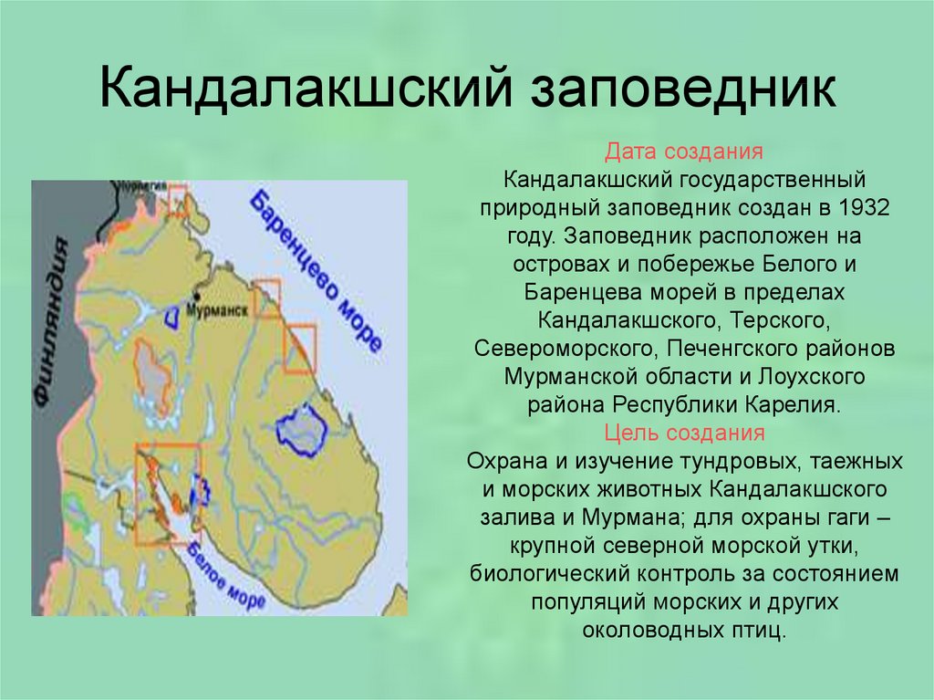 Заповедник расположен. Территория Кандалакшского заповедника. Кандалакшский государственный природный заповедник на карте. Кандалакшский заповедник на карте Мурманской области. Кандалакшский заповедник охраняемые объекты.