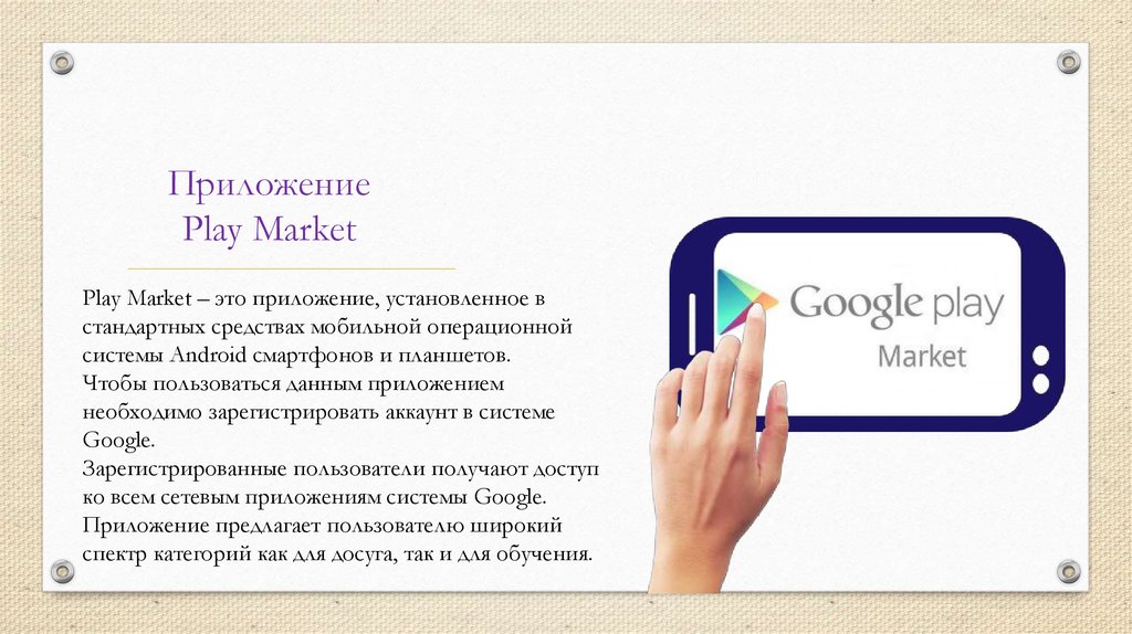 Play market презентация