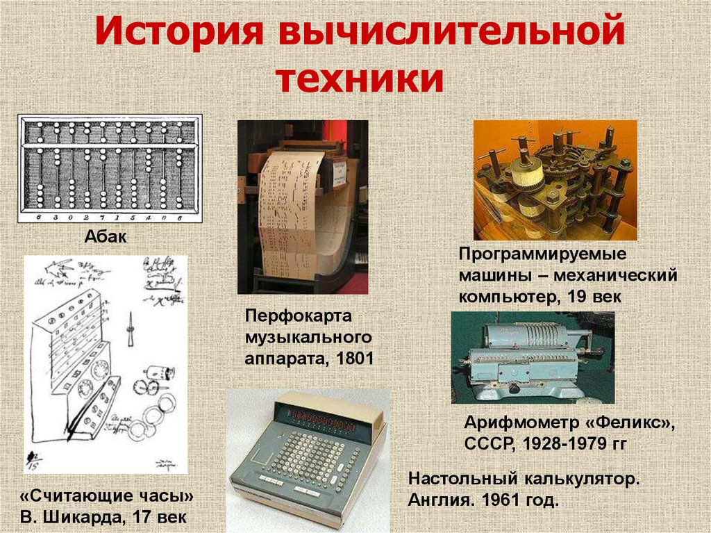 История развития вычислительной техники проект