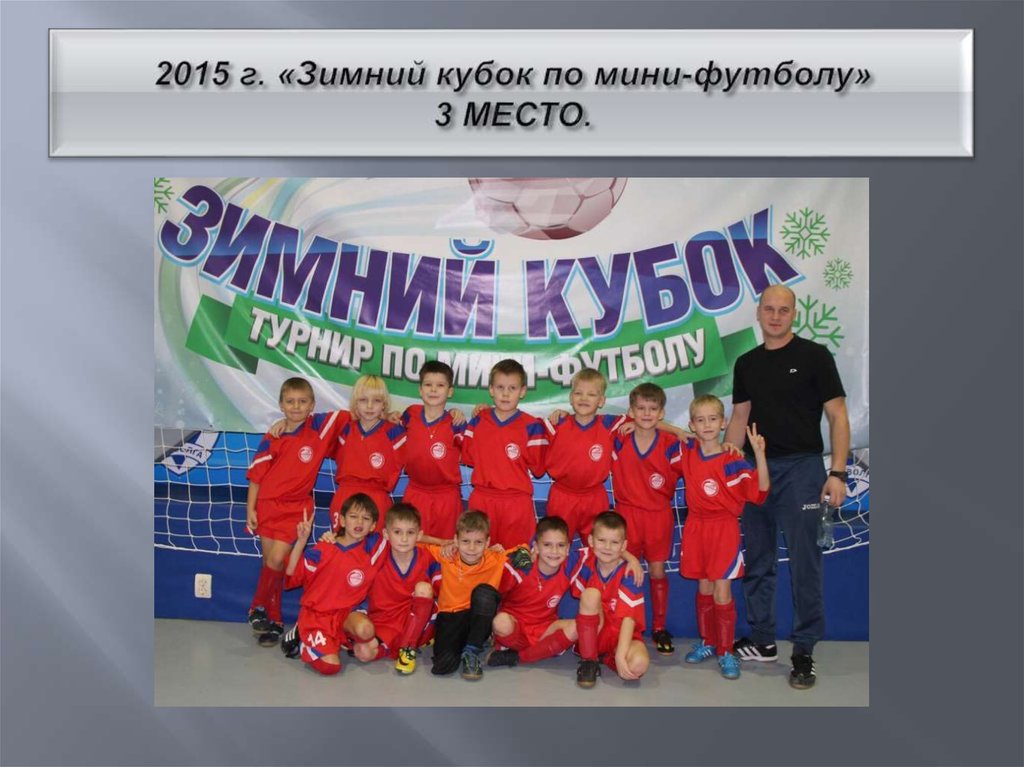 2015 г. «Зимний кубок по мини-футболу» 3 МЕСТО.