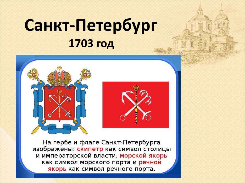 План и герб санкт петербурга 2 класс