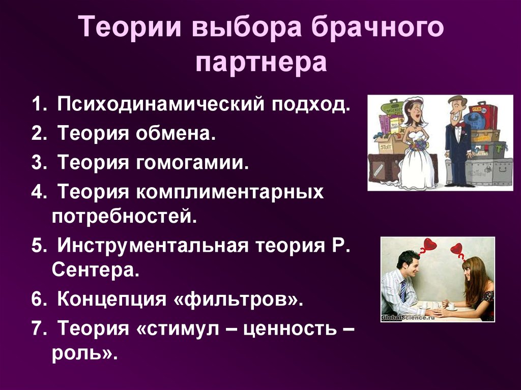 Выборы теория. Теории выбора партнера. Теории брачного выбора. Теории выбора брачного партнера в психологии семьи. Основные мотивы выбора брачного партнера.