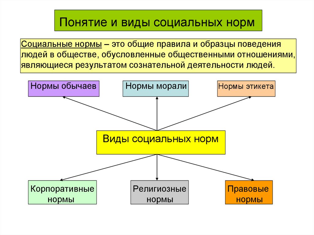 Раскройте смысл обществоведческих понятий. Признаки соц норм. Понятие социальных норм. Понятие и виды социальных норм. Признаки права и социальной нормы. Виды социальных норм.