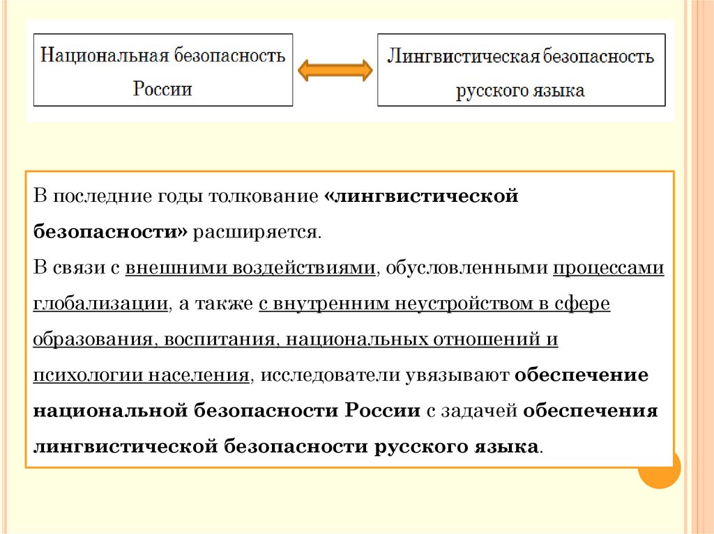 Лингвистическая безопасность