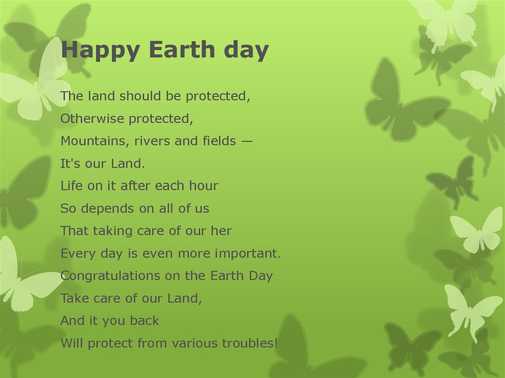 Happy Earth day