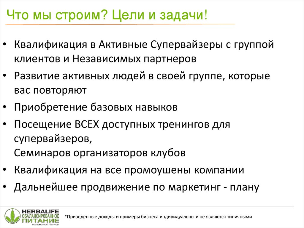 Цель строй. Задачи квалификации. Активный супервайзер.