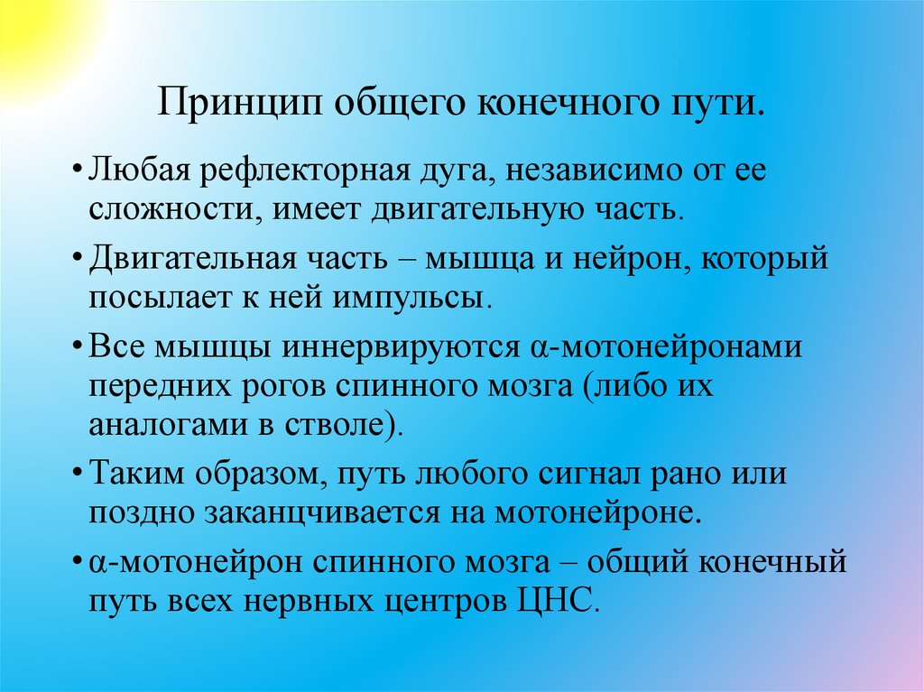 Принцип общего конечного пути