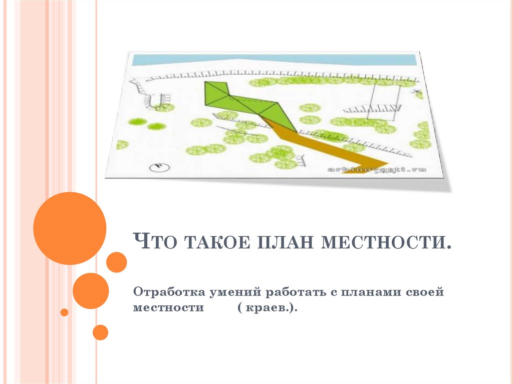 План местности 3 класс окружающий мир рисунок