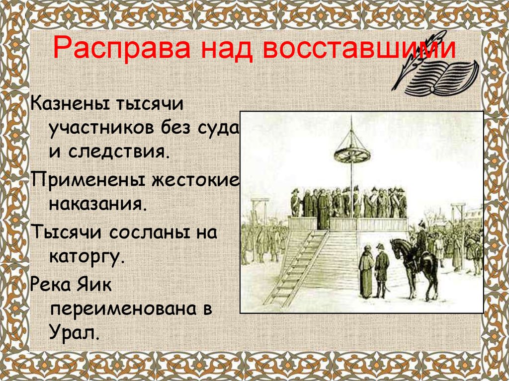 Расправа над. Расправа с восставшими пугачёва. Расправа с восставшими Пугачева кратко. Расправа с восставшими кратко. Расправа над восставшими Пугачевского бунта.