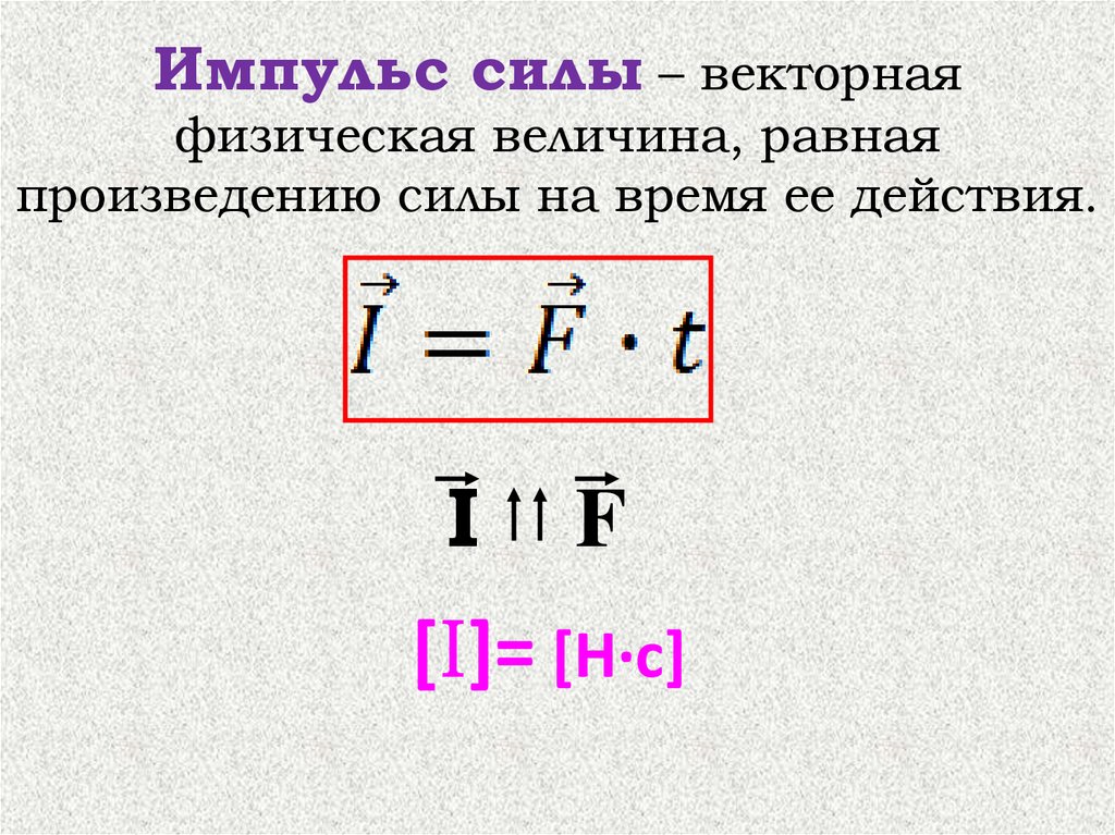 Формула импульса силы в физике 9 класс. Импульс силы формула. Импульс тела физическая величина. Величина равная произведению силы на.