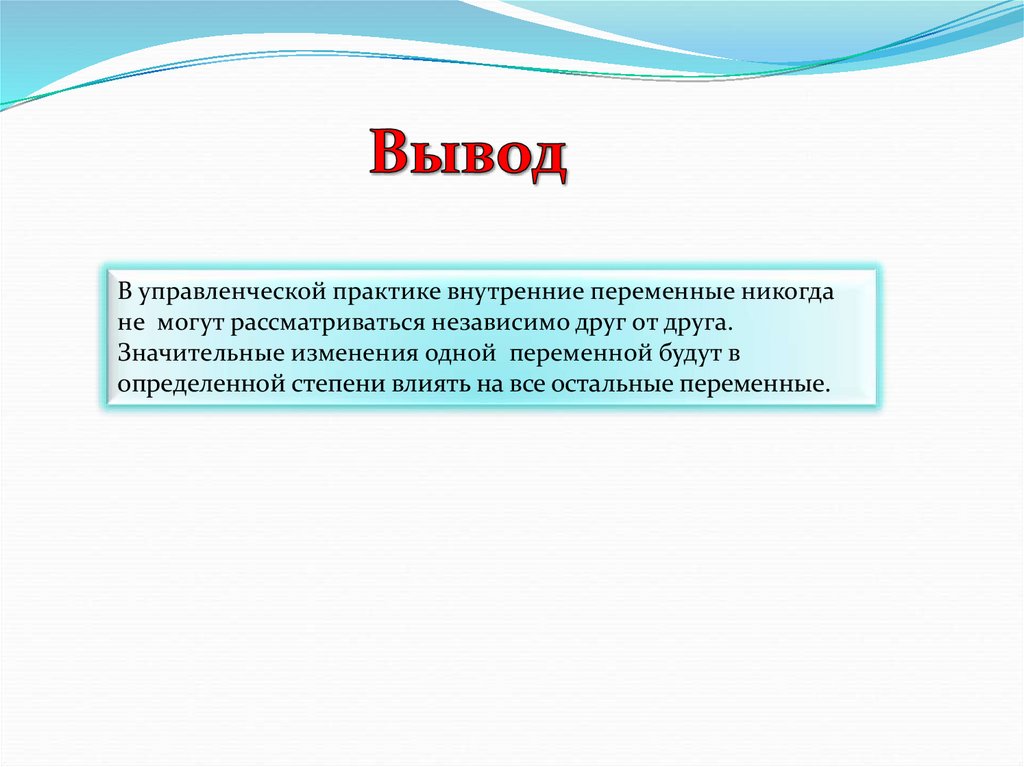 Внешняя и внутренняя среда организации презентация