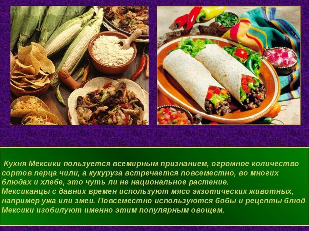 Мексиканская кухня проект