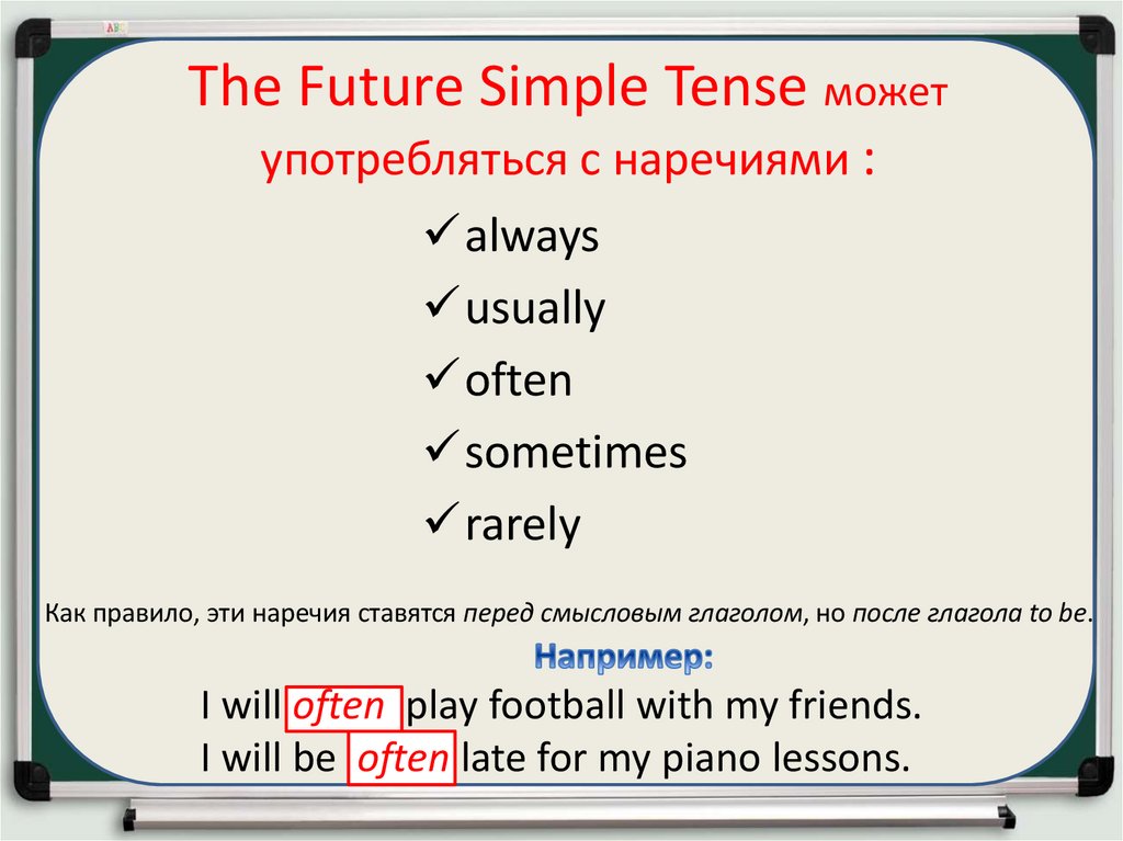 Будущее время в английском языке презентация 6 класс