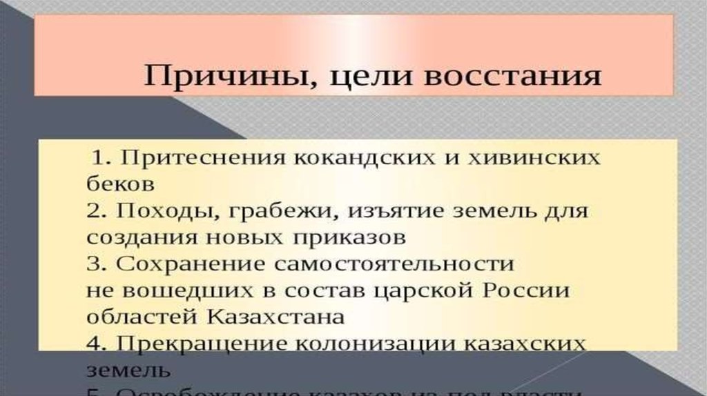 Национально освободительное движение кенесары касымова