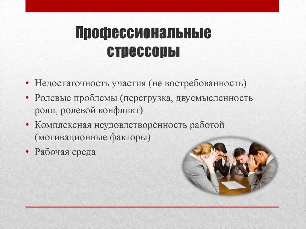 Презентация на тему профессиональный стресс