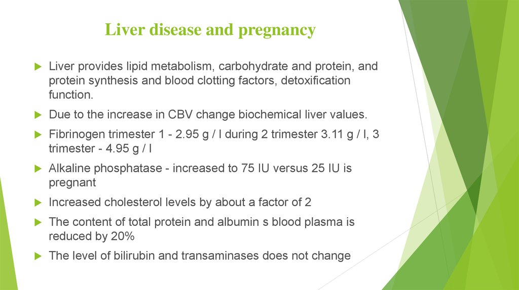 Liver disease and pregnancy