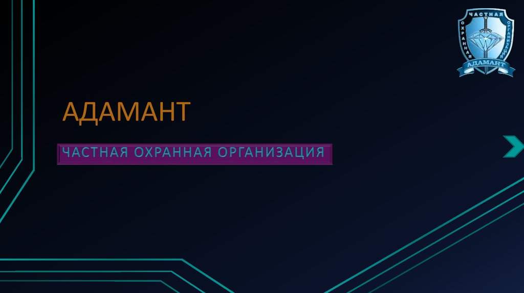 Частная охранная организация презентация