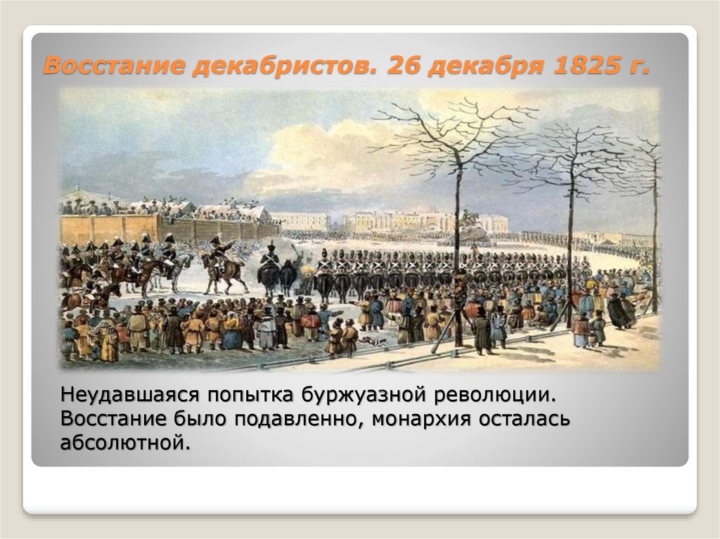 Значение декабристского восстания. Карл Кольман восстание Декабристов. Последствия Восстания Декабристов 1825.