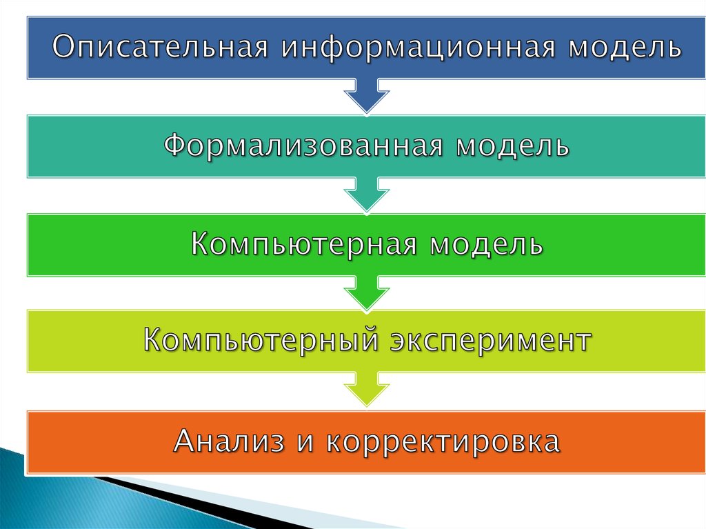 Укажите первый этап построения информационной модели