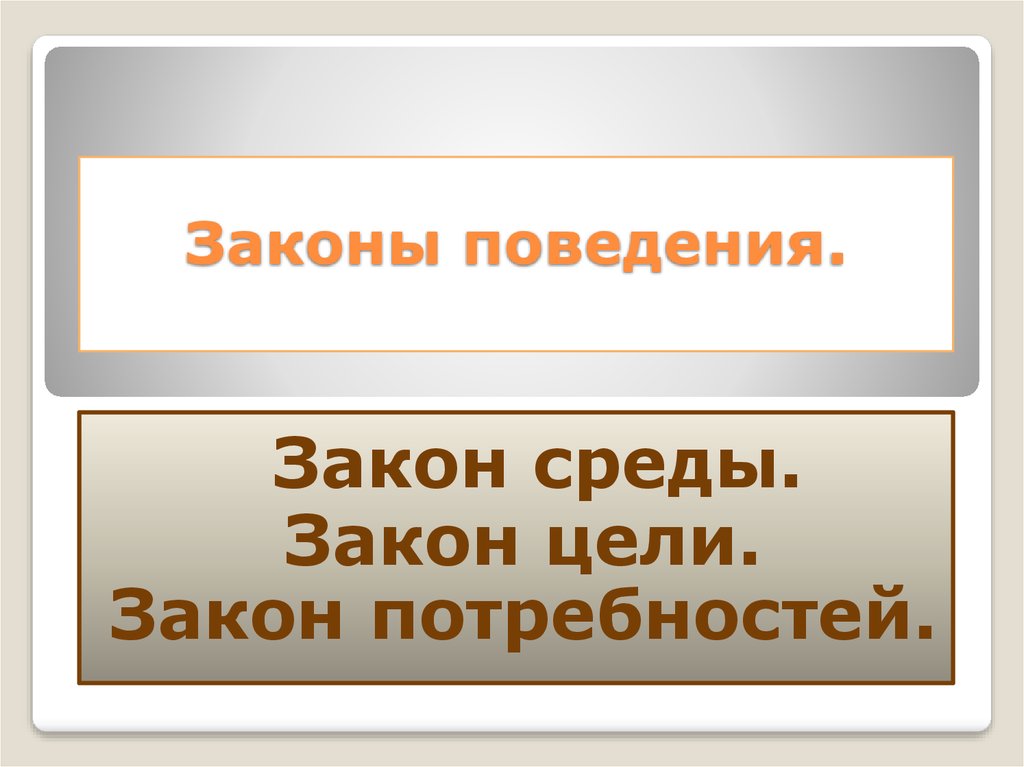 Закон потребности. Законы поведения. Закон окружения. Законы поведения людей. Минусы законов поведения.