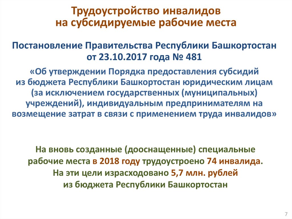 План повышения занятости инвалидов