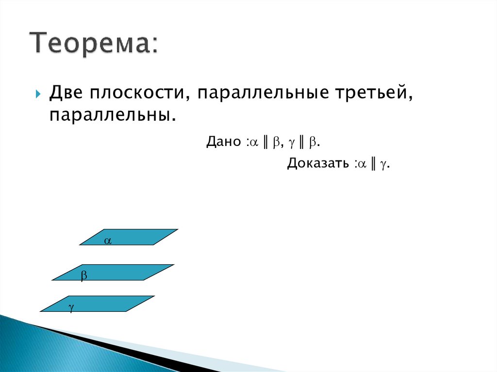 Даны 3 параллельные плоскости. Если две плоскости параллельны третьей. Если две плоскости параллельны третьей то они. Если две плоскости параллельны третьей то они параллельны. Две плоскости параллельные третьей параллельны между собой.