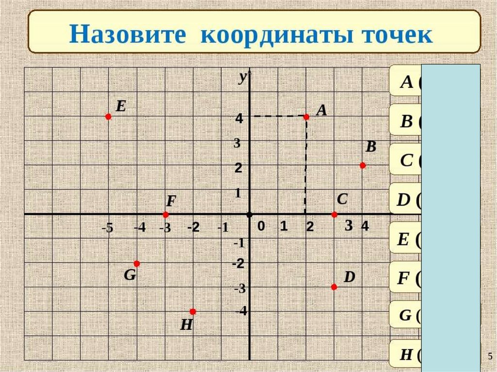 Отрицательная координатная плоскость