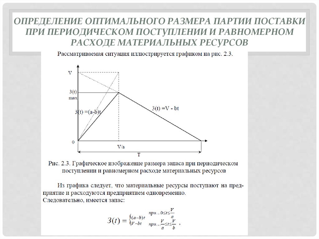 Равномерные расходы