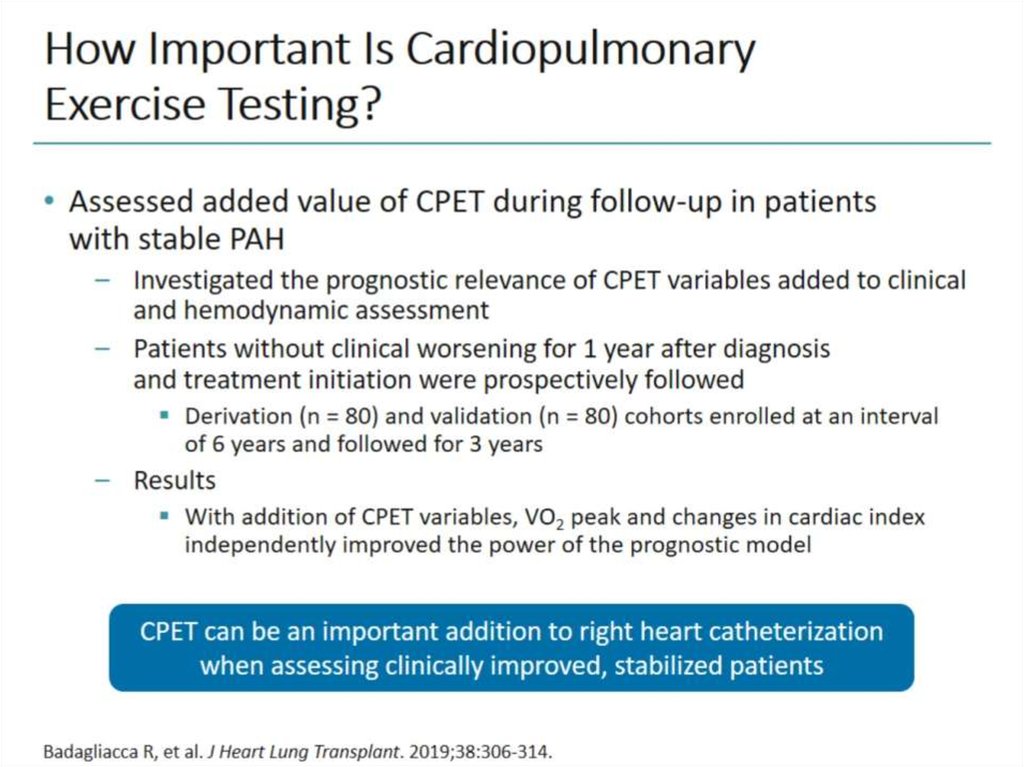 How Important Is Cardiopulmonary Exercise Testing?