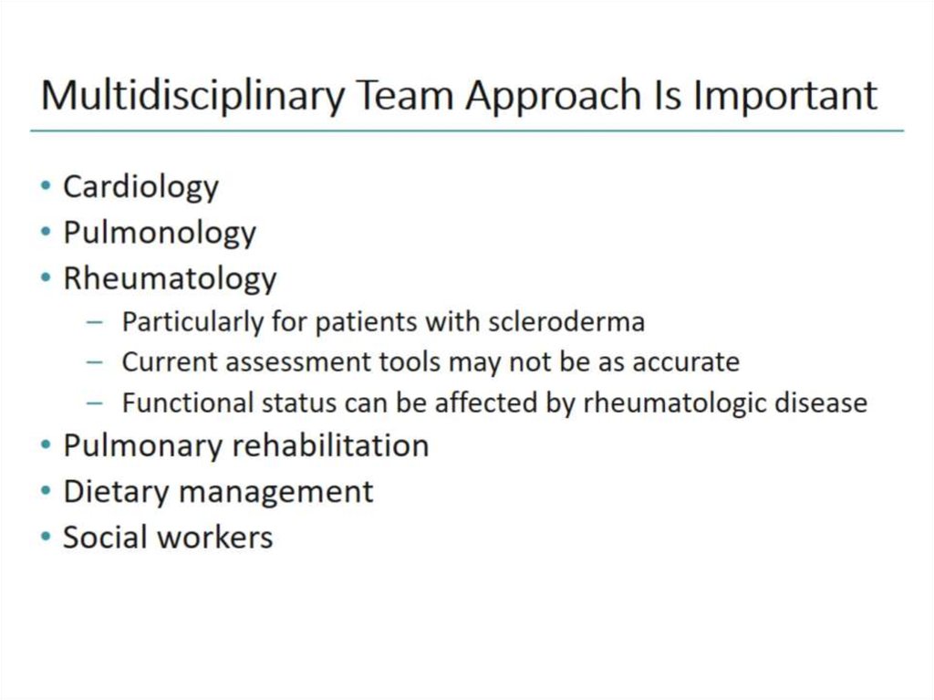 Multidisciplinary Team Approach Is Important
