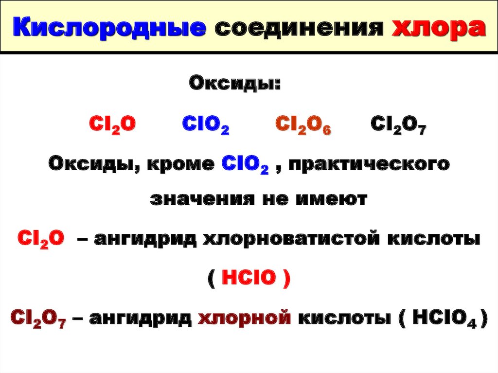 Водородные соединения высшего оксида. Кислородные соединения хлора оксиды кислоты соли. Кислородные соединения хлора таблица. Водородные и кислородные соединения хлора. Хлор кислородные соединения соединения.