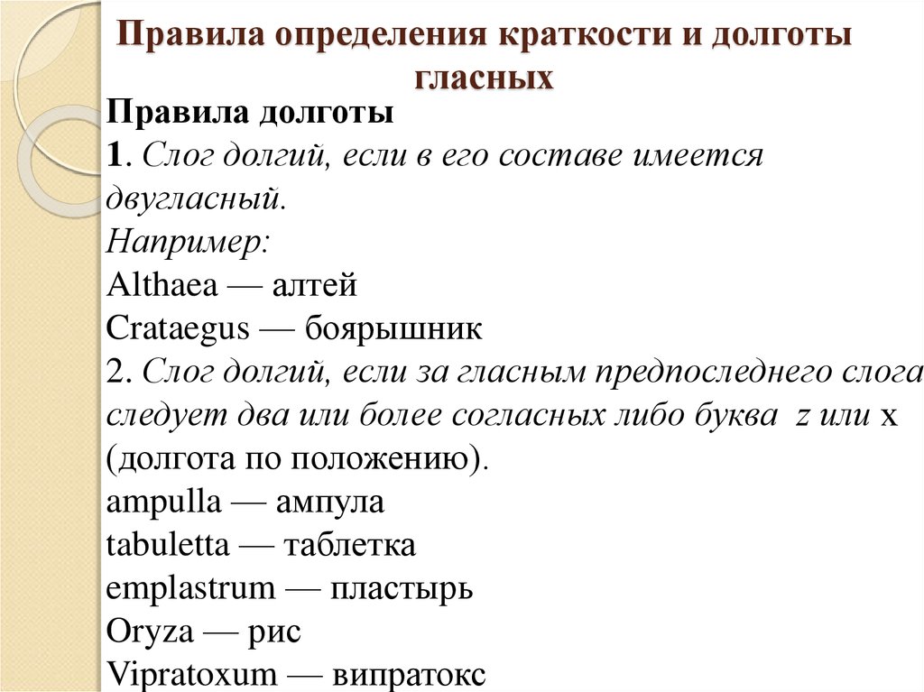 Править определение. Правила долготы в латинском языке. Правила определения долготы и краткости гласных.. Латынь долгота и краткость. Ударение долгота и краткость слога в латинском языке.