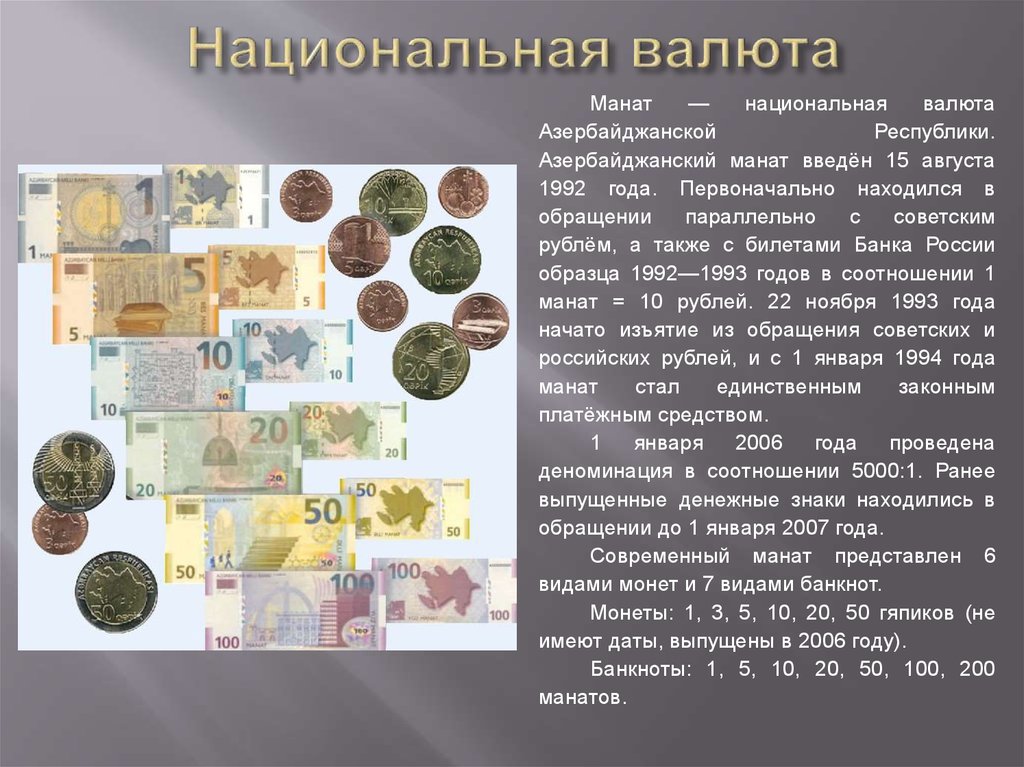 Национальная валюта как акции. Национальная валюта. Денежная единица Азербайджана. Национальные валюты презентация. Национальная валюта примеры.