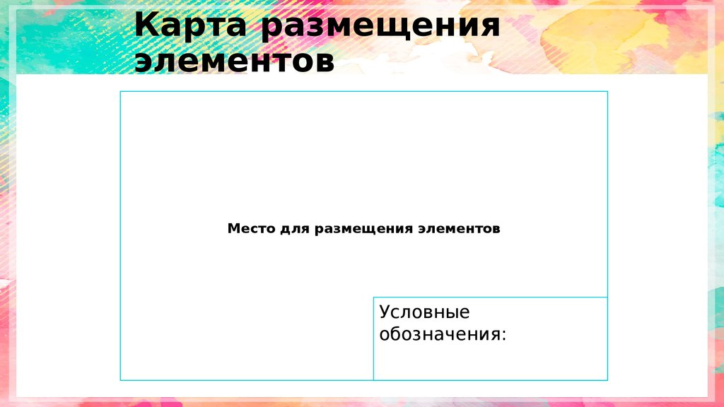 Карта размещения элементов
