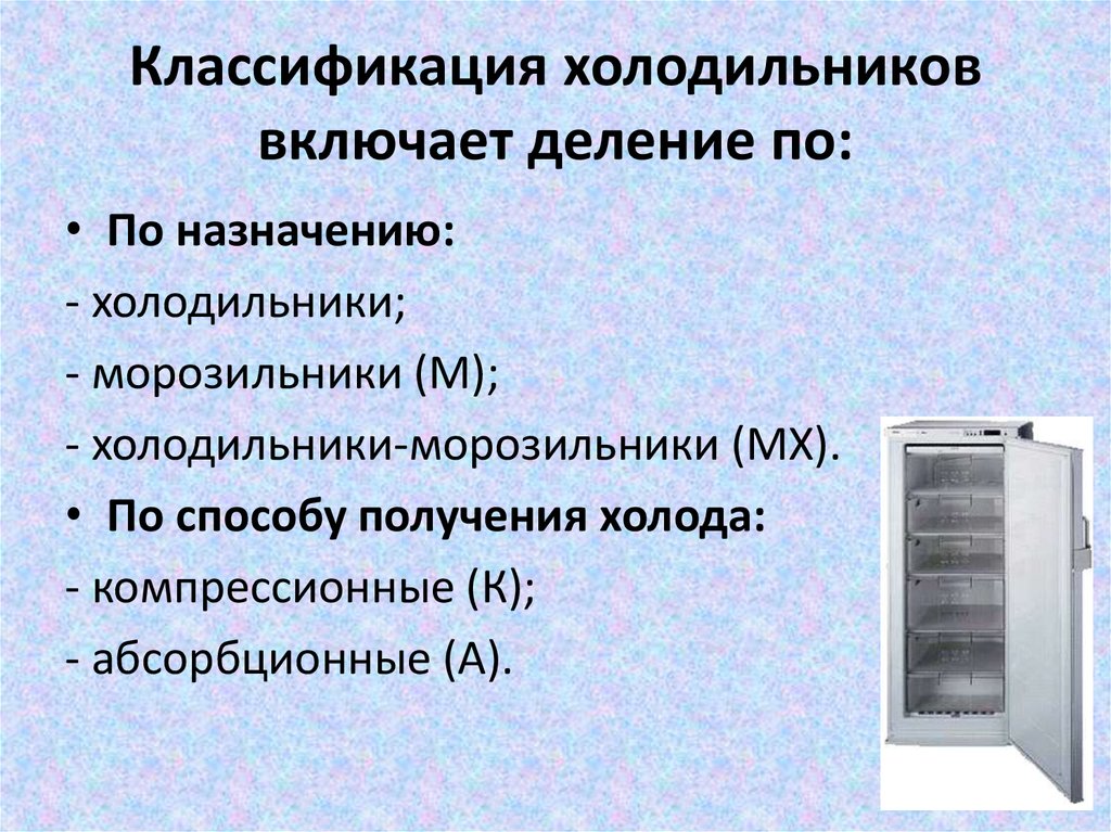 Реферат: Товароведная характеристика холодильников