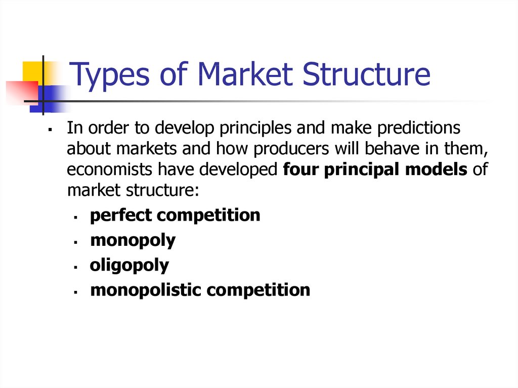 Types of Market Structure