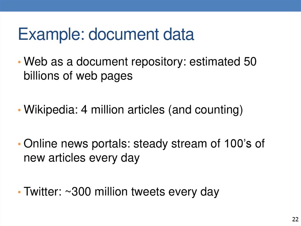 Example: document data